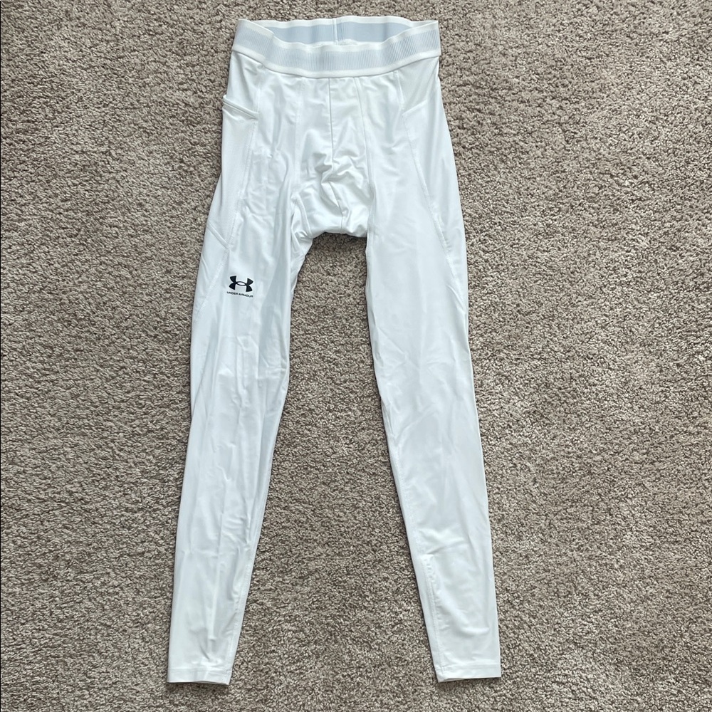 Under Armour Men’s White Compression Leggings
